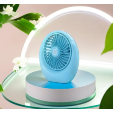 Вентилятор портативний 2шв вбудований акумулятор SQ1978A  блакитний new