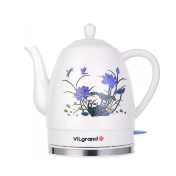 Електрочайник Vilgrand VC716L кераміка з термомалюнком 1.6 л білий