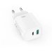 Зарядний пристрій з кабелем USB+Type-C/Apple Lightning 1 м XO CE29 20 W білий Зарядний пристрій з кабелем USB+Type-C/Apple Lightning 1 м XO CE29 20 W білий