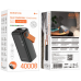 Універсальна мобільна батарея 40000 mAh BOROFONE BJ66 Magnifico 22.5 W повербанк з дисплеєм чорний