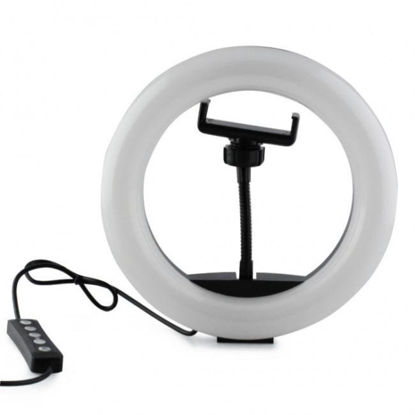 Кільцева лампа 20 см MJ20 USB LED RGB з тримачем