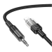Аудiокабель Apple Lightning/3.5 мм AUX 1.2 м Hoco UPA27 чорний Аудiокабель Apple Lightning/3.5 мм AUX 1.2 м Hoco UPA27 чорний