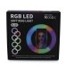 Кільцева лампа 20 см MJ20 USB LED RGB з тримачем