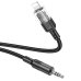 Аудiокабель Apple Lightning/3.5 мм AUX 1.2 м Hoco UPA27 чорний Аудiокабель Apple Lightning/3.5 мм AUX 1.2 м Hoco UPA27 чорний