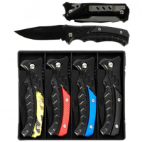 Ніж складаний кишеньковий з металевою кліпсою, в складеному вигляді 9см KA061 new