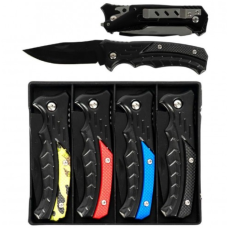 Ніж складаний кишеньковий з металевою кліпсою, в складеному вигляді 9см KA061 new