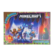 Пазли класичні 70 елементів G-Toys MC803 Minecraft з постером