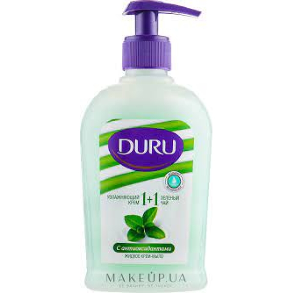 / Рідке крем-мило Duru 1+1 300мл, зелений чай