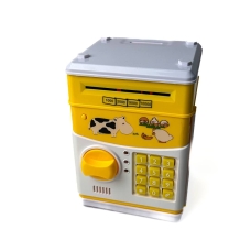 / Скарбничка сейф Корівка Cartoon Cow електронна з кодовим замком Жовтий