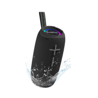 Колонка портативна HOPESTAR P20 PRO Bluetooth LED FM чорний