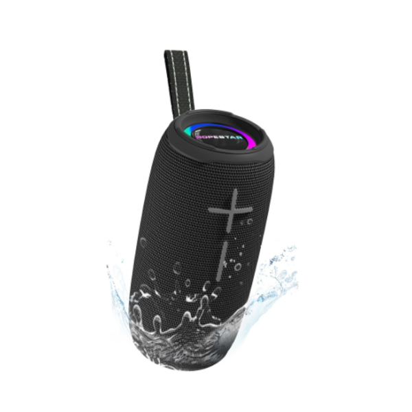 Колонка портативна HOPESTAR P20 PRO Bluetooth LED FM чорний