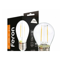 Світлодіодна лампа Feron Filament LB-61 2Вт E27 2700K прозора new