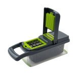 Овочерізка Vegetable Cutter 3355 24 см пластик сірий з зеленим