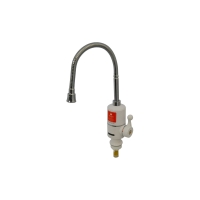 Електронагрівач проточний Grunhelm EWH-1X-3G-FLX гнучкий нижнє підведення вертикальний 3000 Вт білий