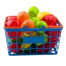 Дитячий ігровий набір 25в1 Супермаркет 379В3 з кошиком блакитний