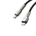 Кабель Type-C/Apple Lightning 1 м Baseus Cafule Series Metal 20 Вт чорний