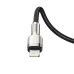 Кабель Type-C/Apple Lightning 1 м Baseus Cafule Series Metal 20 Вт чорний