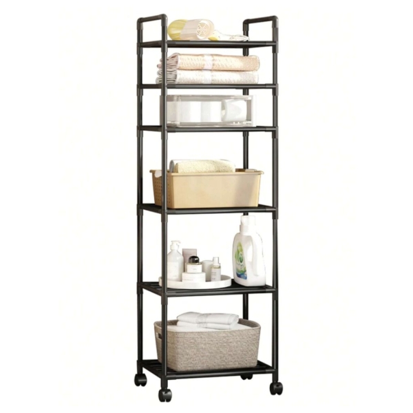 Полиця для ванної пряма TVT-02 164 х 41 см метал чорний