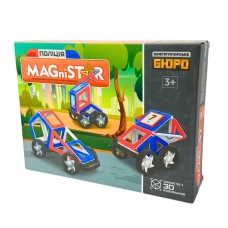 Конструктор магнітний Limo Toy KB1009 Транспорт 44 деталі