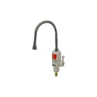 Електронагрівач проточний Grunhelm EWH-1X-3G-FLX гнучкий нижнє підведення вертикальний 3000 Вт білий