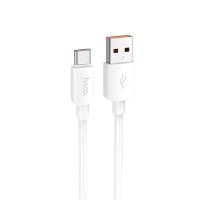 Кабель USB/Type-C 1 м HOCO X96 Hyper 100 Вт 6 A білий