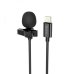 Мікрофон конденсаторний петличний HOCO L14 Lavalier Apple Lightning для смартфона чорний Мікрофон конденсаторний петличний HOCO L14 Lavalier Apple Lightning для смартфона чорний