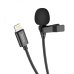 Мікрофон конденсаторний петличний HOCO L14 Lavalier Apple Lightning для смартфона чорний Мікрофон конденсаторний петличний HOCO L14 Lavalier Apple Lightning для смартфона чорний