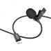 Мікрофон конденсаторний петличний HOCO L14 Lavalier Apple Lightning для смартфона чорний Мікрофон конденсаторний петличний HOCO L14 Lavalier Apple Lightning для смартфона чорний