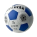 М'яч футбольний №5 OFFICIAL білий з синім