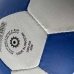М'яч футбольний №5 OFFICIAL білий з синім