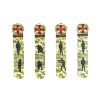 Закладка для книг Economix CFS CF69112 пластик ЗСУ 4 шт