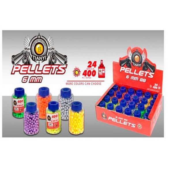 / Кульки ББ 8086 в дисплеї, 400шт в колбі, 6мм.