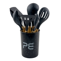 Кухонний набір Empire EM-5552 Граніт настільний 12 предметів силікон чорний