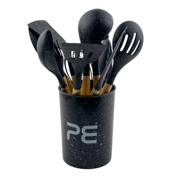 Кухонний набір Empire EM-5552 Граніт настільний 12 предметів силікон чорний