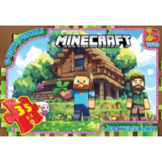 Пазли класичні 35 елементів G-Toys MC798 Minecraft з постером