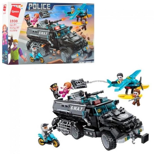 / Конструктор Qman 1930, Машина спецназу, 970 деталей