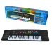 Іграшковий синтезатор 3738 з мікрофоном 75 см чорний Іграшковий синтезатор 3738 з мікрофоном 75 см чорний