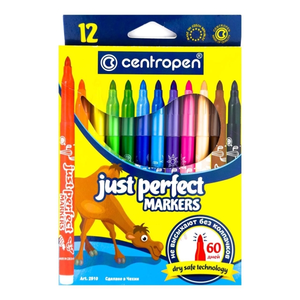Фломастери 12 кольорів Centropen 2510/12 Perfect