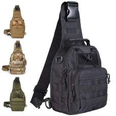 / Чоловіча тактична сумка через плече, барсетка, 6л, чорний