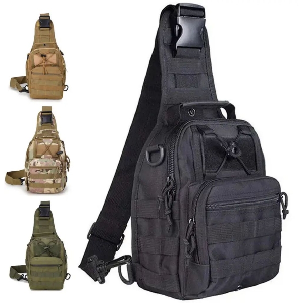 / Чоловіча тактична сумка через плече, барсетка, 6л, чорний