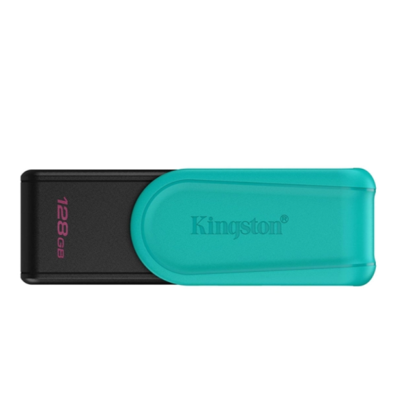 Флеш пам'ять USB 128 GВ Kingston Exodia S USB 3.2 DT чорний з бірюзовим