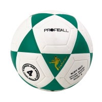 М'яч футбольний №4 Profiball MS-1936 білий з зеленим