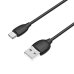 Кабель USB/Type-C 1 м BOROFONE BX19 3 A чорний