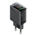 Зарядний блок живлення Type-C+USB ACEFAST A98 GaN 30 W 3 A чорний