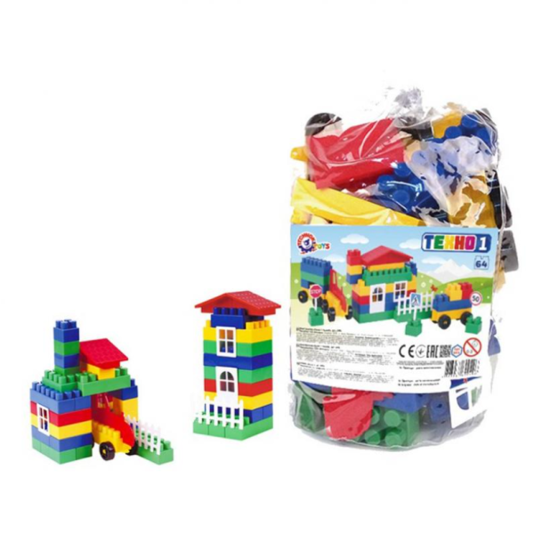 Конструктор пластиковий Technok Toys 0496 Техно 64 деталі