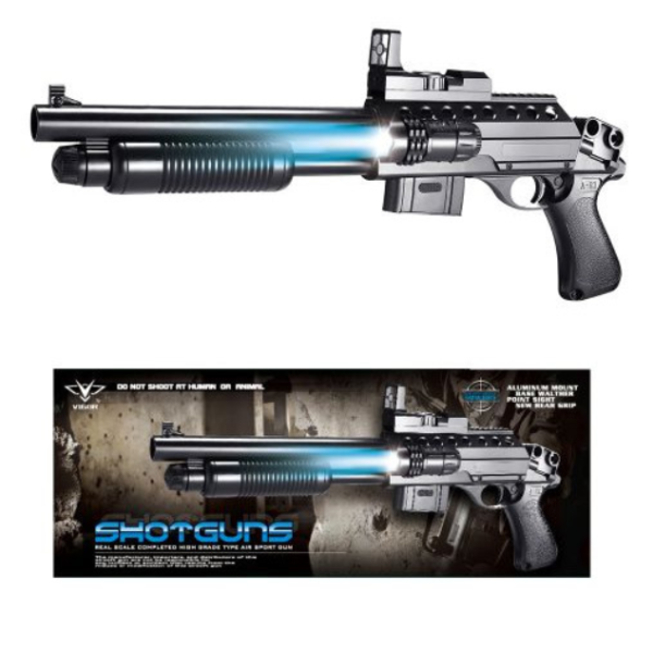 Автомат 0581A (36шт) 53см, пластикові кулі, світло, на бат new