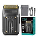 Електробритва шейвер VGR V-363 з дисплеєм чорний