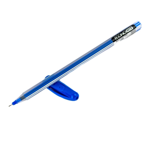 Ручка кулькова синя Economix Е10196-02 Line масляна 0.7 мм