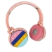 Навушники дитячі бездротові накладні POP IT Rainbow Headset 950BT FM MP3 Bluetooth рожевий