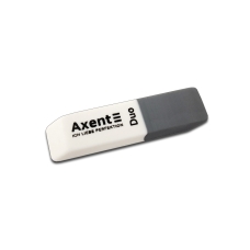 Гумка для затирання Axent 1185 Duo 55 мм білий з сірим